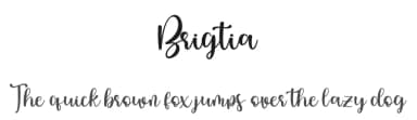 Brigtia by Yumna Family — Script Handwritten Font — thumbnail 1