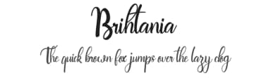 Brihtania by Letterfand.Studio — Script Handwritten Font — thumbnail 1