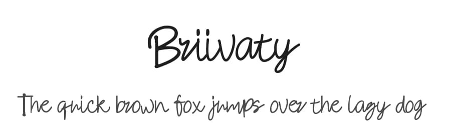 Briivaty by Dhabee Studio — Script Handwritten Font