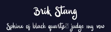 Brik Stang by Niki Studio — Script Handwritten Font — thumbnail 2