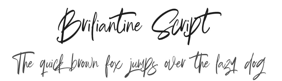 Briliantine Script by Mindtype Co. — Script Handwritten Font