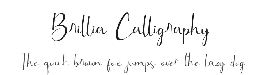 Brillia Calligraphy by AEN Creative Studio — Script Handwritten Font