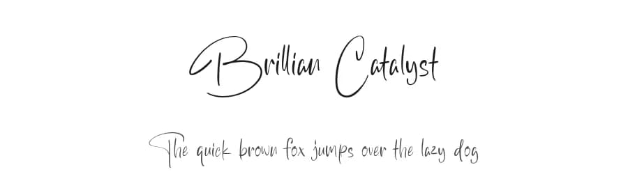 Brillian Catalyst by MJType — Script Handwritten Font