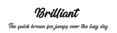 Brilliant by Hanzel Space — Script Handwritten Font — thumbnail 1
