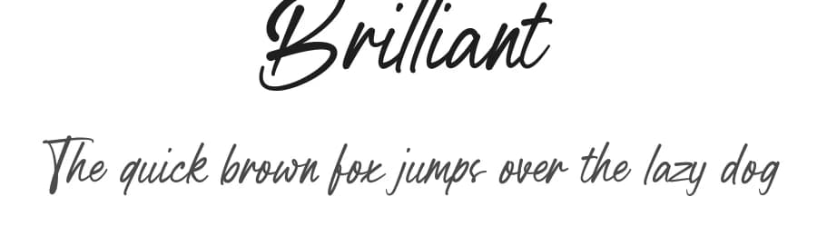 Brilliant by Fontlicious — Script Handwritten Font