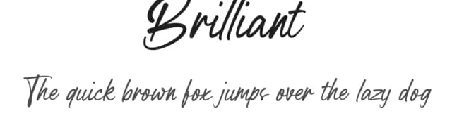 Brilliant by Fontlicious — Script Handwritten Font