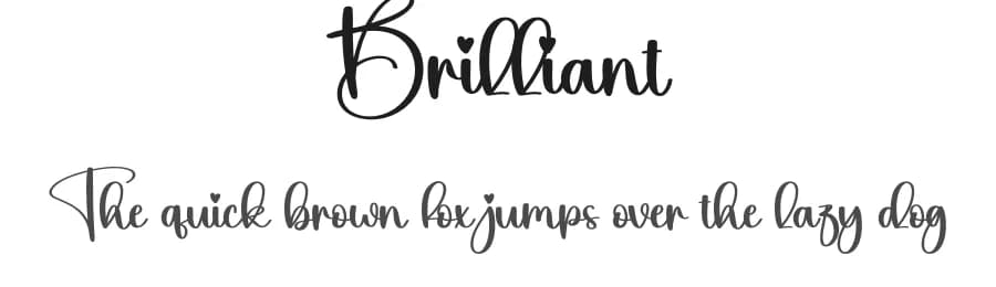 Brilliant by Scratchones — Script Handwritten Font