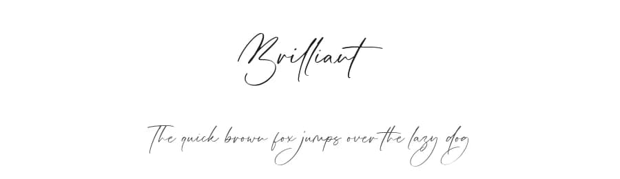 Brilliant by Aestherica Studio — Script Handwritten Font