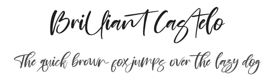 Brilliant Castelo by Perspectype Studio - Letterena.com — Script Handwritten Font