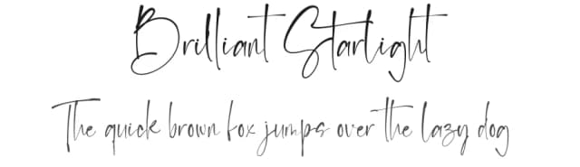 Brilliant Starlight by Silverdav Studio — Script Handwritten Font