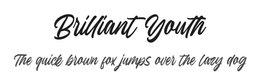 Brilliant Youth by Damarletter — Script Handwritten Font