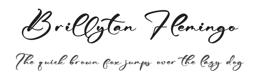 Brillytan Flemingo by Letterena Studios — Script Handwritten Font