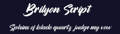 Brilyon Script by Vunira Design — Script Handwritten Font — thumbnail 2