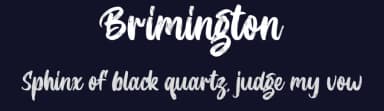 Brimington by Vz Type — Script Handwritten Font — thumbnail 2