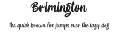 Brimington by Vz Type — Script Handwritten Font — thumbnail 1