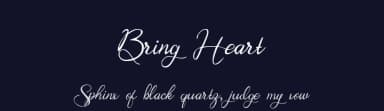 Bring Heart by Rochart Studio — Script Handwritten Font — thumbnail 2
