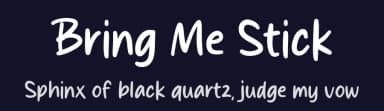 Bring Me Stick by MJType — Script Handwritten Font — thumbnail 2