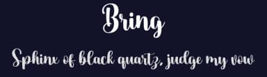 Bring by Makashi — Script Handwritten Font — thumbnail 2