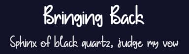Bringing Back by Inermedia Studio — Script Handwritten Font — thumbnail 2