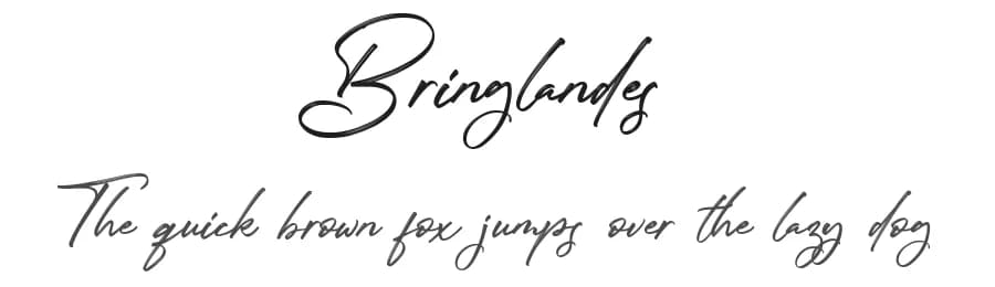 Bringlandes by Hanzel Space — Script Handwritten Font