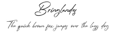 Bringlandes by Hanzel Space — Script Handwritten Font — thumbnail 1