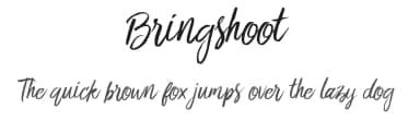 Bringshoot by Yusril Muhtadi — Script Handwritten Font — thumbnail 1