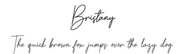 Bristany by Multype Studio — Script Handwritten Font — thumbnail 1