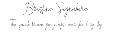 Bristine Signature by RaffaSyad Studio — Script Handwritten Font — thumbnail 1