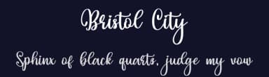 Bristol City by Bearytype — Script Handwritten Font — thumbnail 2