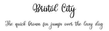 Bristol City by Bearytype — Script Handwritten Font — thumbnail 1