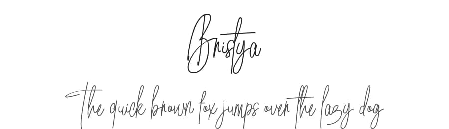 Bristya by Typegenic Studio — Script Handwritten Font