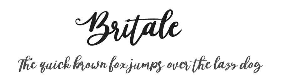 Britale by Fanastudio — Script Handwritten Font