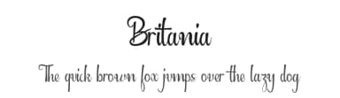 Britania by Rezastudio — Script Handwritten Font — thumbnail 1