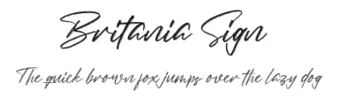 Britania Sign by zamjump — Script Handwritten Font — thumbnail 1