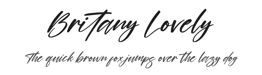 Britany Lovely by Perspectype Studio - Letterena.com — Script Handwritten Font