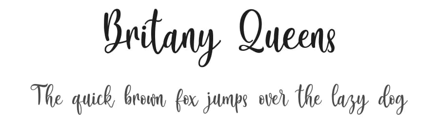 Britany Queens by StringLabs Creative Studio — Script Handwritten Font