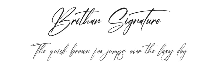 Brithan Signature by Letterena Studios — Script Handwritten Font