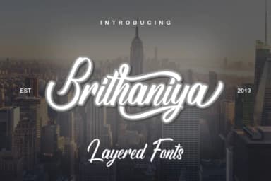 Brithaniya Font by kammaqsum — Script Handwritten Font — thumbnail 1