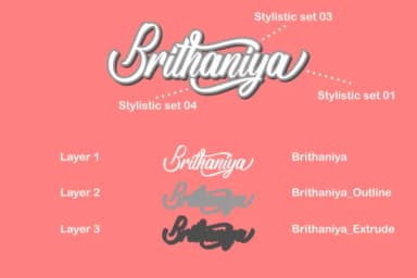 Brithaniya Font by kammaqsum — Script Handwritten Font — thumbnail 3