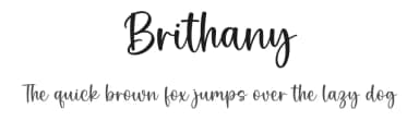 Brithany by Nirmala Creative — Script Handwritten Font — thumbnail 1