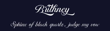 Brithney by Typeline Studio — Script Handwritten Font — thumbnail 2