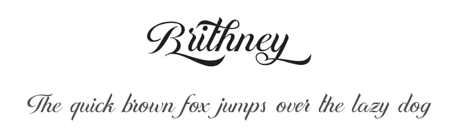 Brithney by Typeline Studio — Script Handwritten Font
