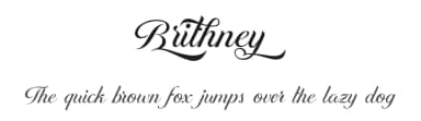 Brithney by Typeline Studio — Script Handwritten Font — thumbnail 1