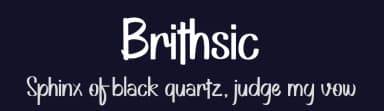 Brithsic by Hardtype — Script Handwritten Font — thumbnail 2