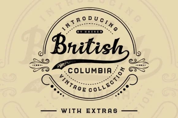 British Columbia Family Font by Haksen — Script Handwritten Font