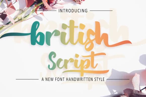 British Font by zulkhairilettering — Script Handwritten Font