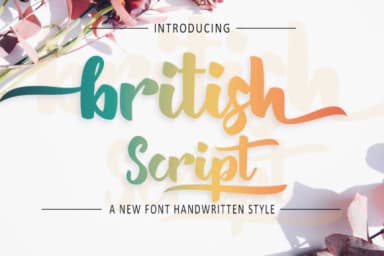 British Font by zulkhairilettering — Script Handwritten Font — thumbnail 1