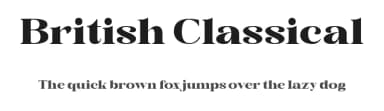 British Classical by TypeClassHeroes — Serif Font — thumbnail 1