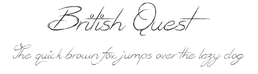 British Quest by JSH creates — Script Handwritten Font