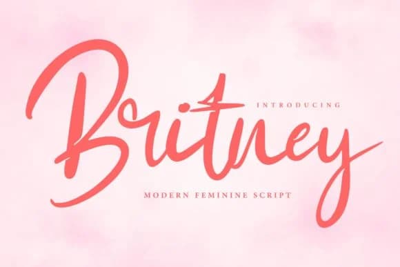 Britney Font by Vunira — Script Handwritten Font